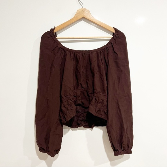 Madewell Twill Tie-Back Cutout Top - Picture 5 of 7